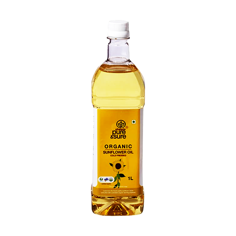 Picture of Pure & Sure Organic Sunflower Oil - 1lt