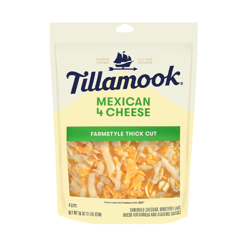 Picture of Tillamook Farmstyle Mexican 4 Cheese Shredded Cheese - 8oz