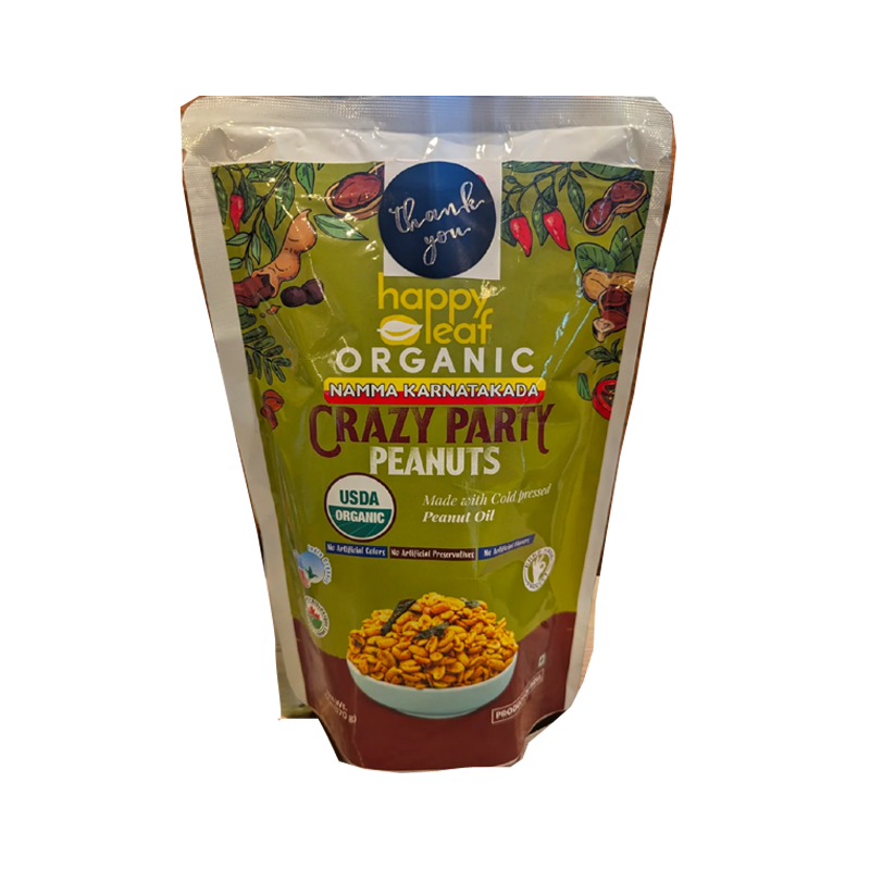 Picture of Happy Leaf Organic Namma Karnatakada Crazy Party Peanuts - 170g