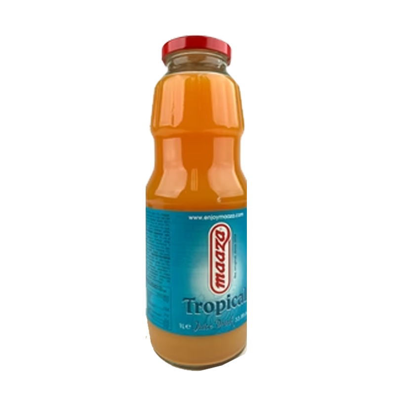 Picture of Maaza Tropical Juice Glass Bottle - 330ml