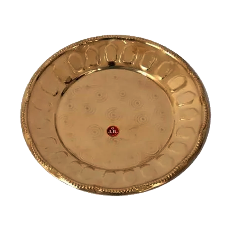 Picture of Brass Nepali Thaali Thali Plate Heavy - 1pcs