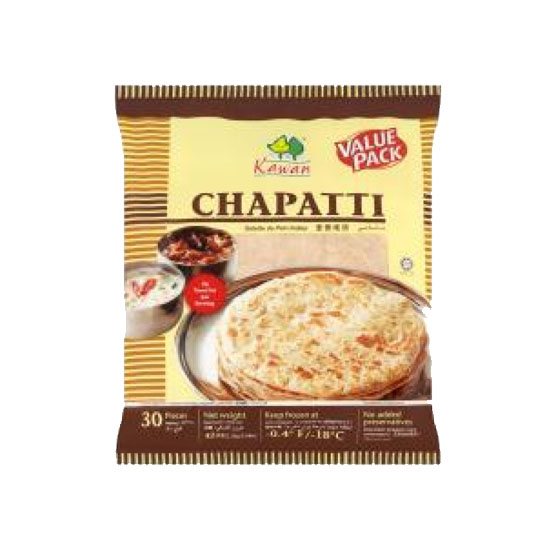 Picture of Kawan Chapatti Plain FRZ - 1.2kg*30