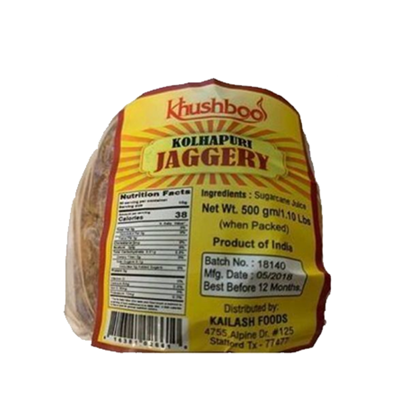 Picture of Khushbo Kolhapuri Jaggery - 4.4lb