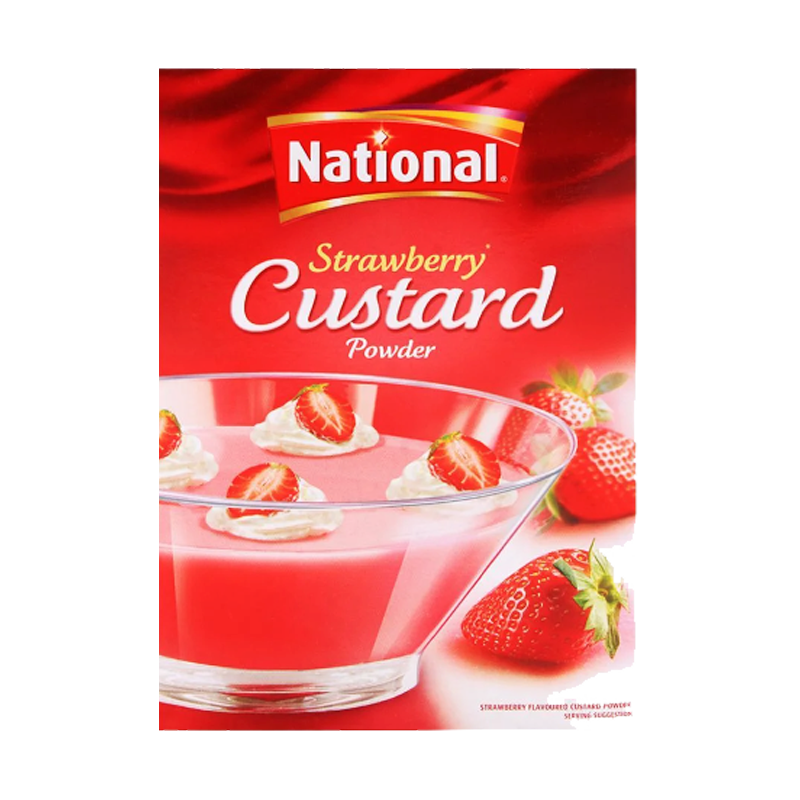 Picture of National Strawberry Custard Powder - 300g