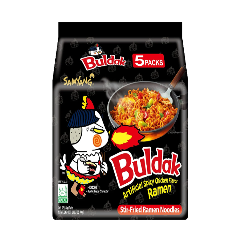 Picture of Samyang Buldak Hot Chicken Ramen Noodles - 140g*5
