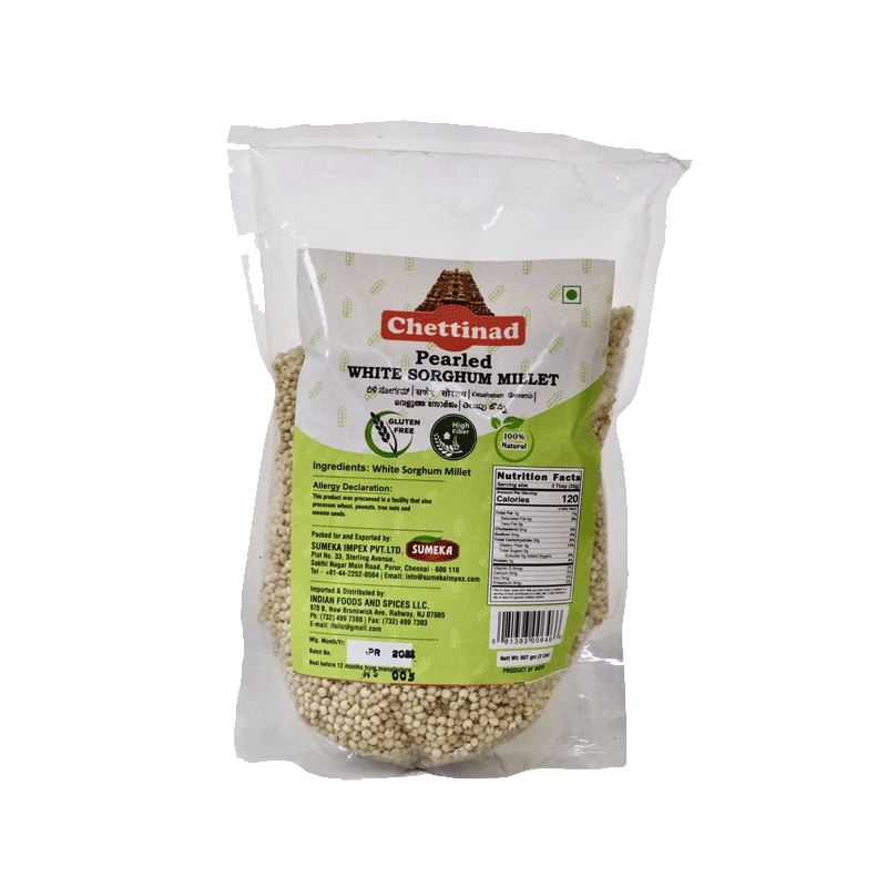 Picture of Chettinad Pearled White Sorghum Millet - 2lb