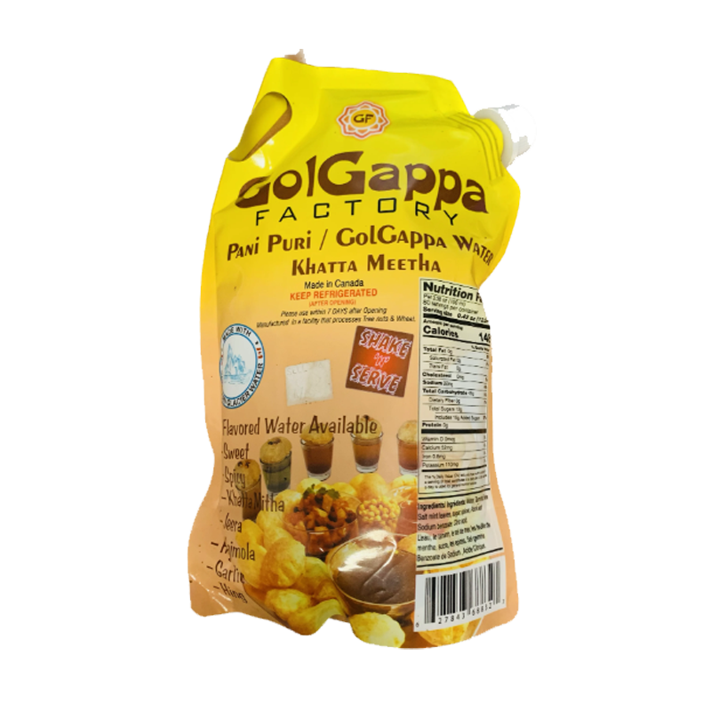 Picture of Golgappa Factory Panipuri Golgappa Water Khatta Meetha Mix - 1lt