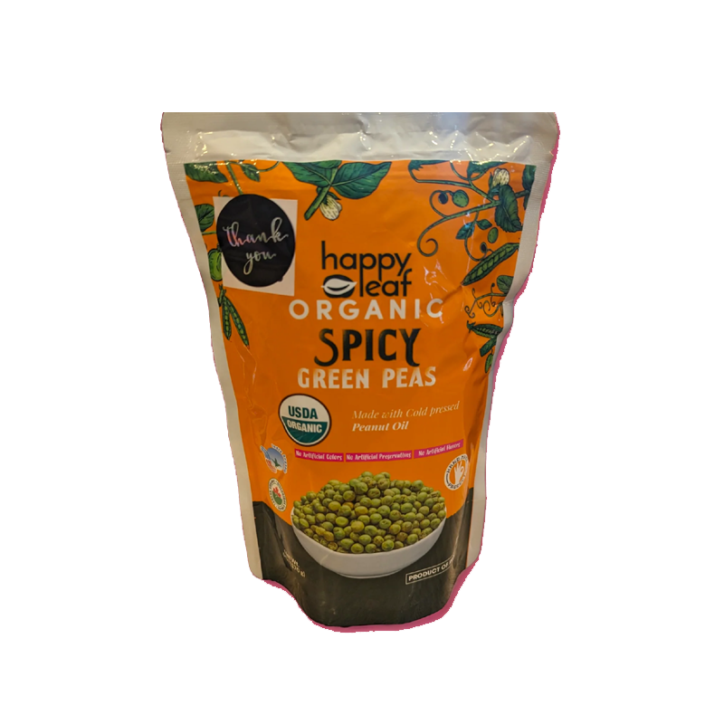 Picture of Happy Leaf Organic Spicy Green Peas - 170g