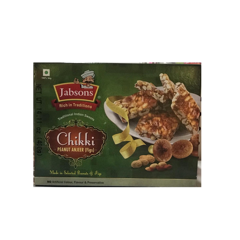 Picture of Jabsons Peanut Anjeer Chikki - 400g
