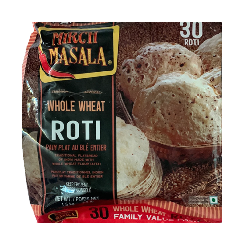 Picture of Mirch Masala Whole Wheat Roti FRZ - 1.5kg*30