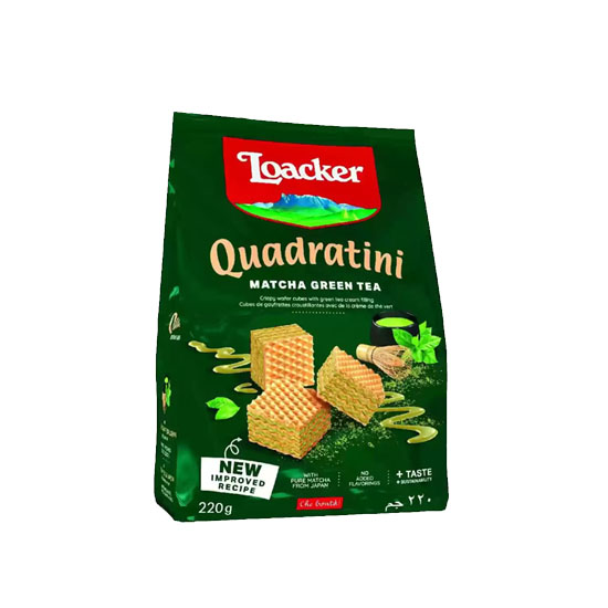 Picture of Loacker Quad Matcha Green Tea Wafer-220g