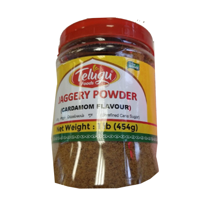 Picture of Telugu Jaggery Powder Cardamom Jar - 1lb