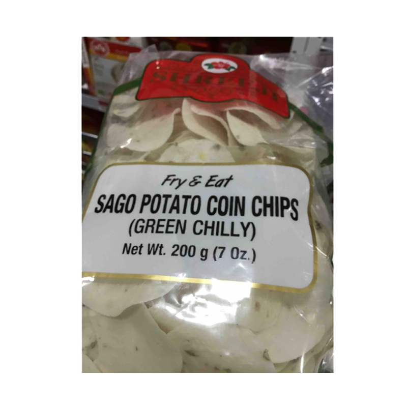 Picture of Shreeji Sago Coin Chips Green Chilli - 200g