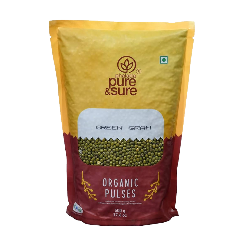 Picture of Pure & Sure Organic Green Gram Moong Dal - 500g