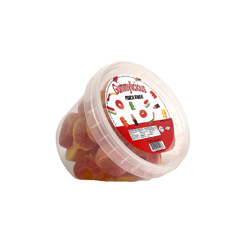 Picture of Crescent Gummy Peach Rings - 10.6oz