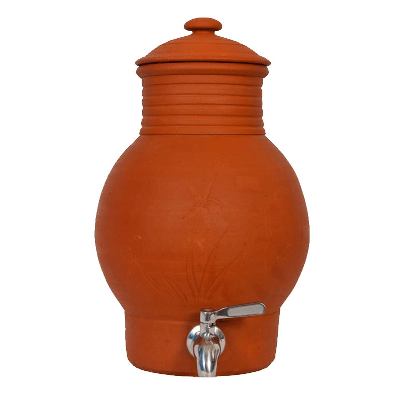 Picture of Clay Pani Ka Matka With Dispenser