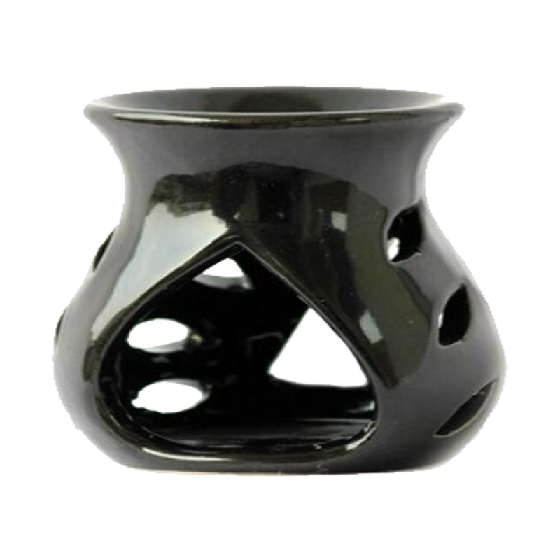 Picture of S Ceramic Aroma Lamp Black Sml