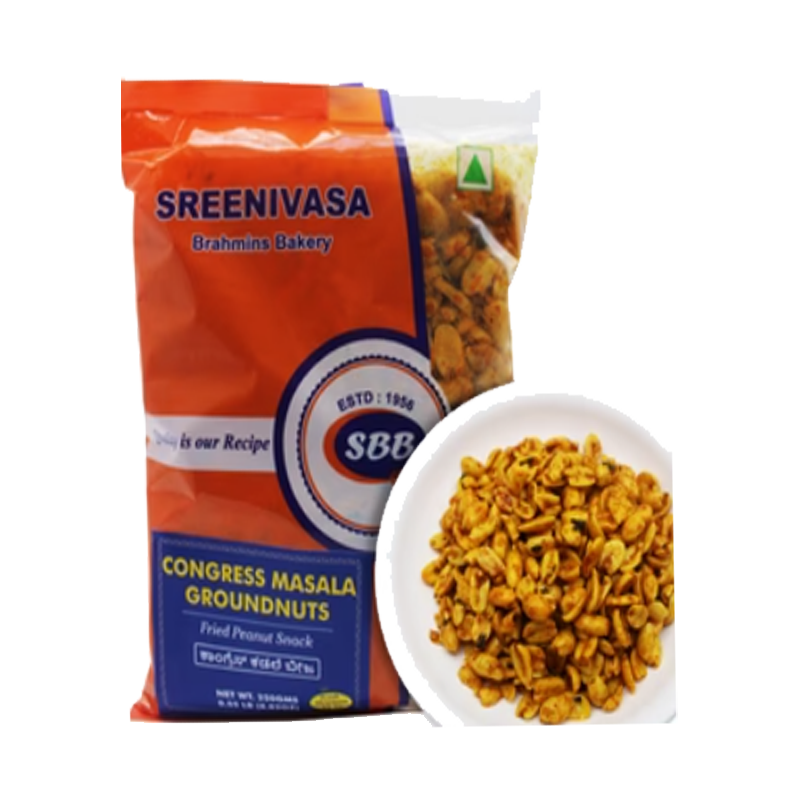 Picture of Sreenivasa Brahmins Bakery Congress Masala Peanuts - 250g