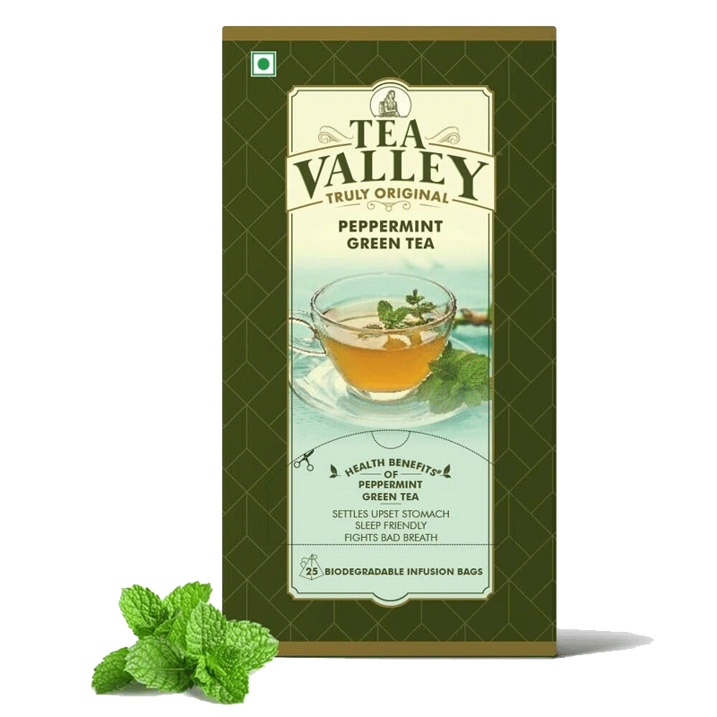 Picture of Tea Valley Peppermint Green Tea Bags - 40g*20