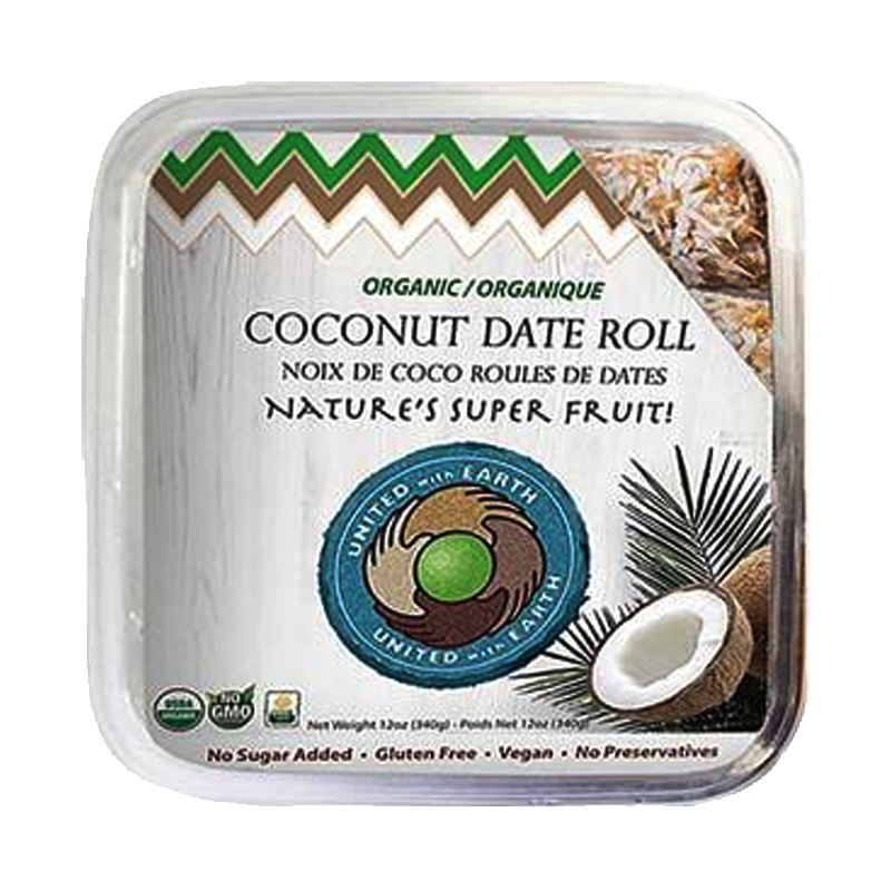 Picture of United With Earth Organic Coconut Date Roll - 12oz