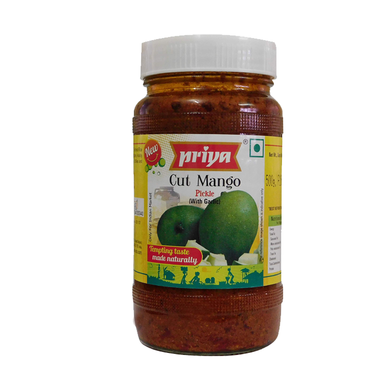 Picture of Priya Cut Mango Pickle Without Garlic - 500g