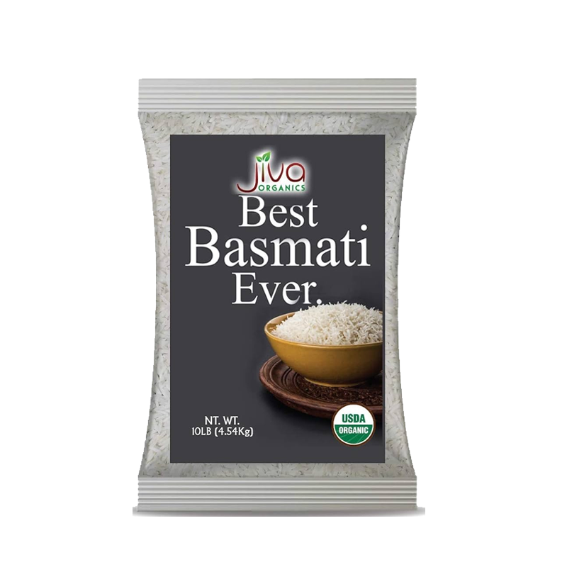 Picture of Jiva Organic White Basmati Rice - 10lb