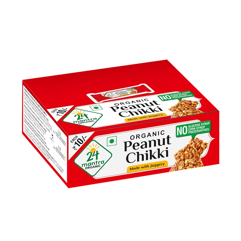 Picture of 24 Mantra Organic Peabut Bar Chikki - 198g