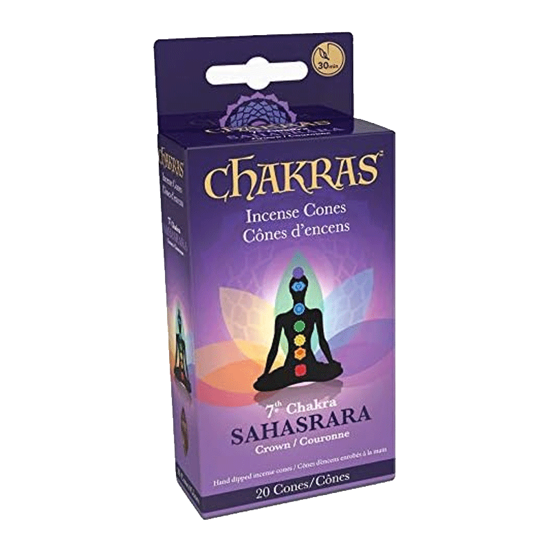 Picture of Chakra Crown Incense Cones - 24cones