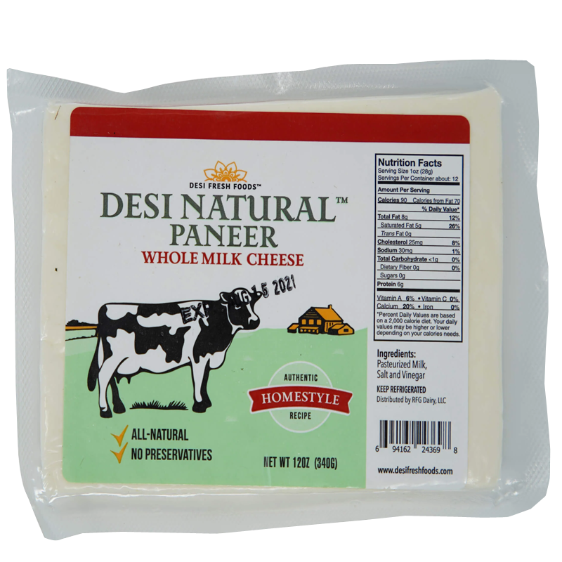 Picture of Desi Natural Whole Milk Paneer - 12oz