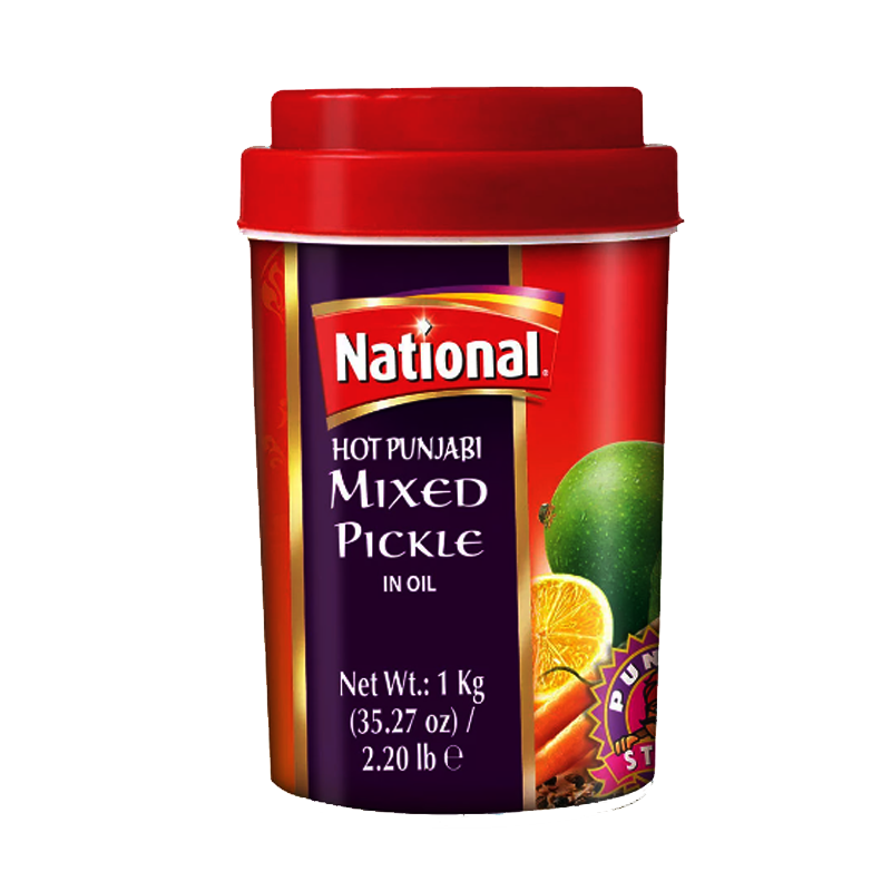 Picture of National Hot Punjabi Mixed Pickle - 1kg