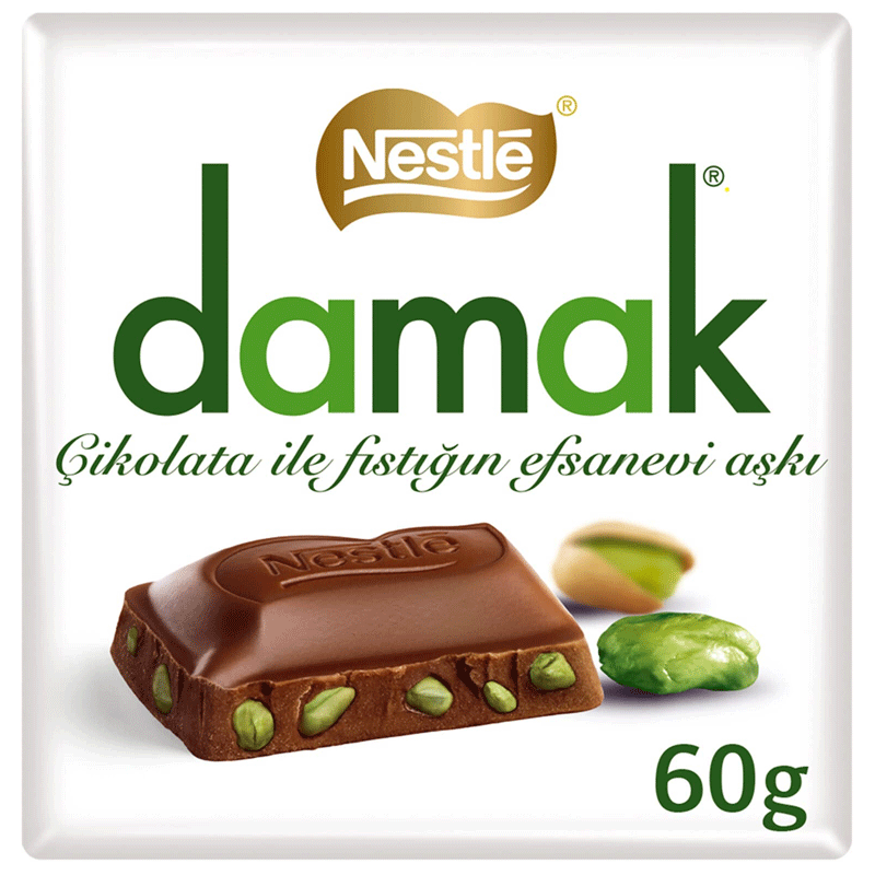 Picture of Nestle Damak Pistachio Dark Chocolate - 60g