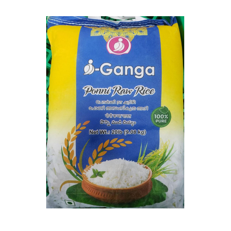 Picture of I Ganga Ponni Raw Rice - 20lb