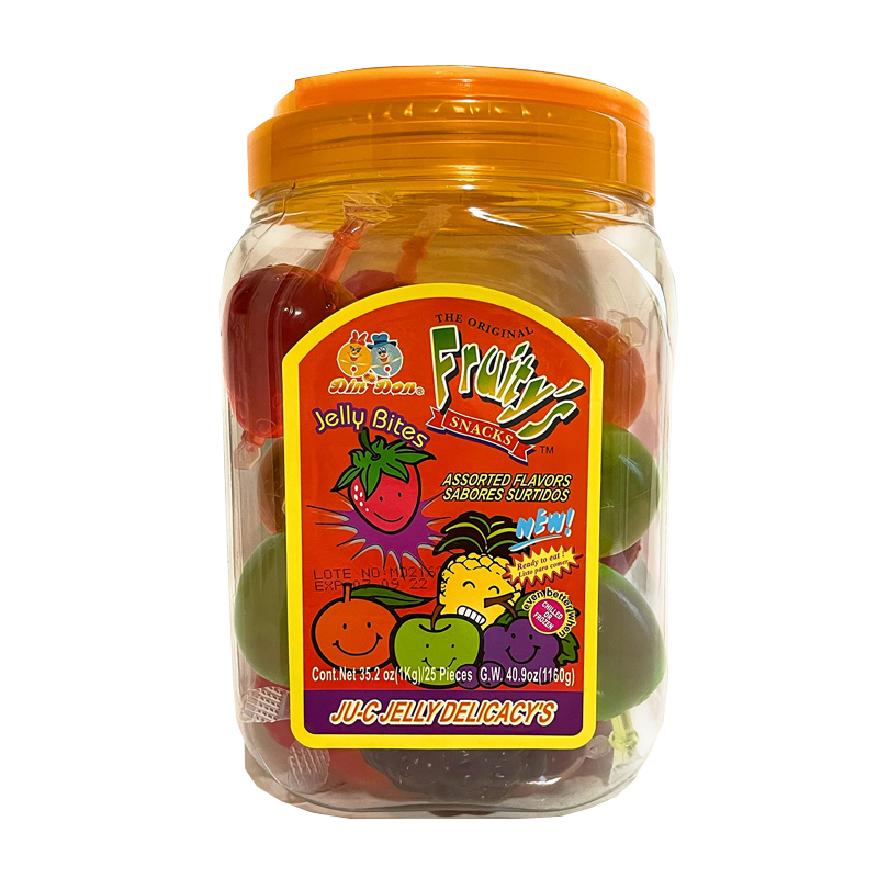 Picture of Din Don Fruitys Jelly Bites Assorted Jar - 1kg*25