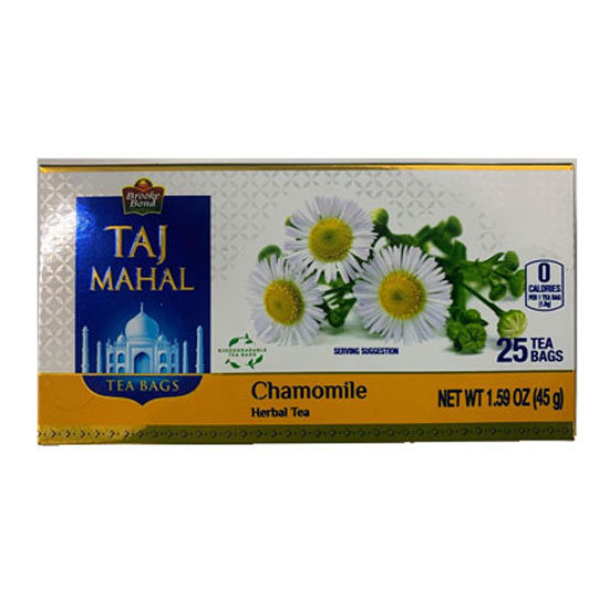 Picture of Brooke Bond Taj Mahal Chamomile Tea Bags - 45g*25