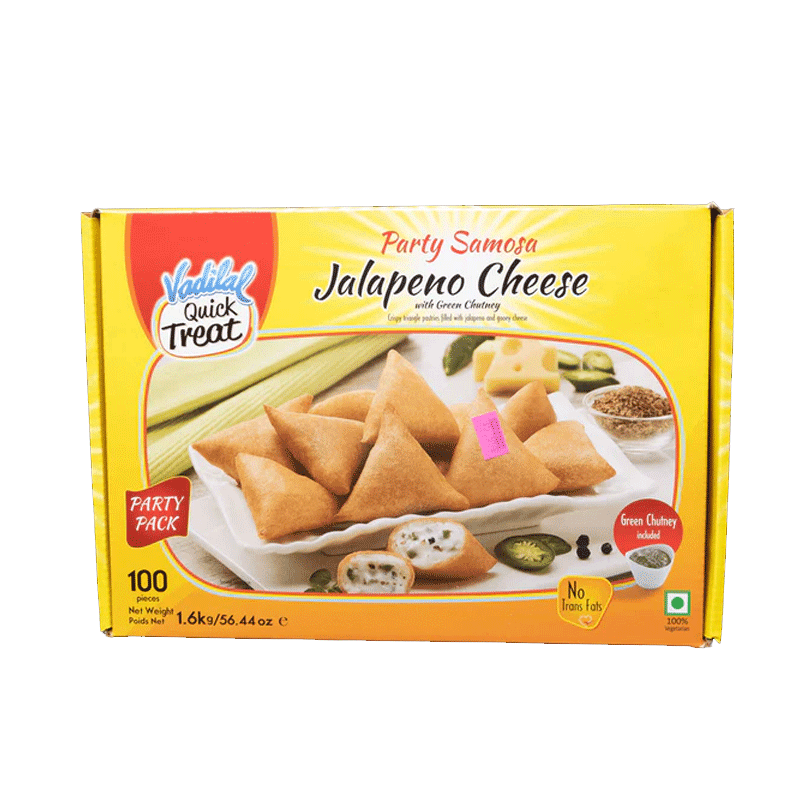 Picture of Vadilal Jalapeno Cheese Samosa Bulk FRZ - 1.6kg*100
