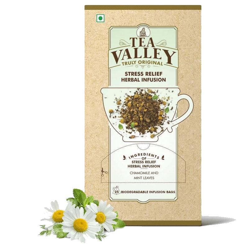 Picture of Tea Valley Stress Relief Herbal Infusion Tea Bags - 40g*20