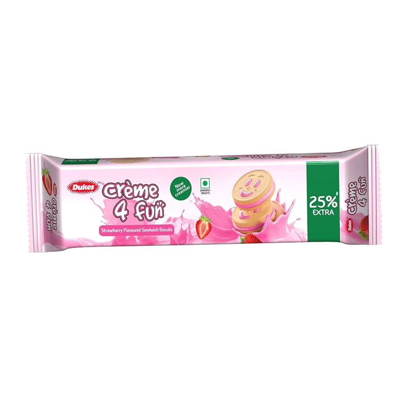 Picture of Dukes Strawberry Flavor Cream Biscuits - 200g