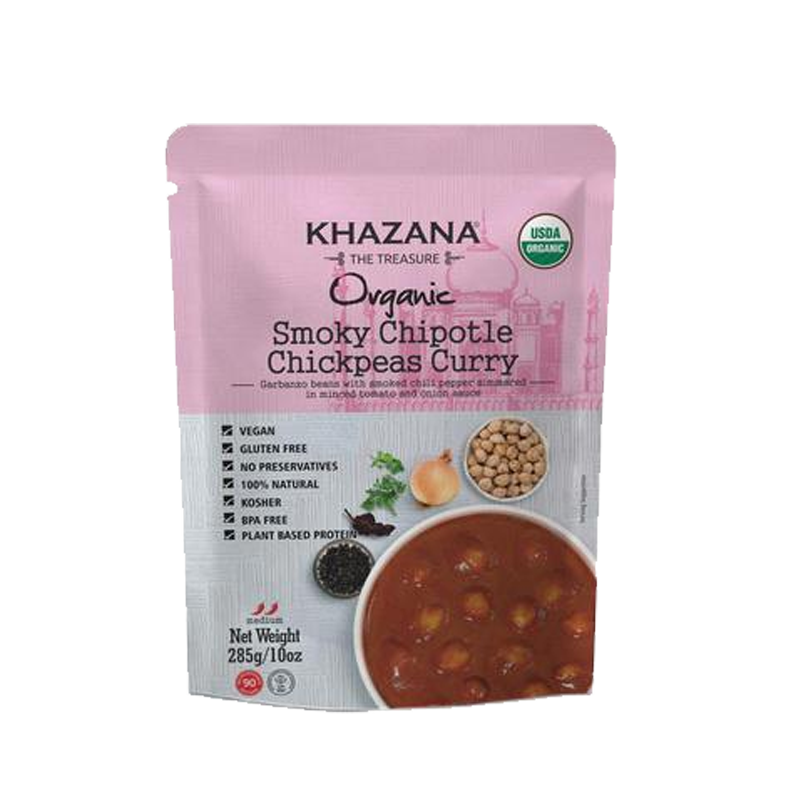 Picture of Khazana Organic Smoky Chipotle Chickepeas Curry RTE - 10oz