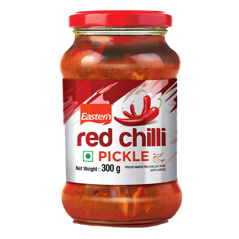 Picture of Eastern Red Chilli Pickle With Garlic - 300g