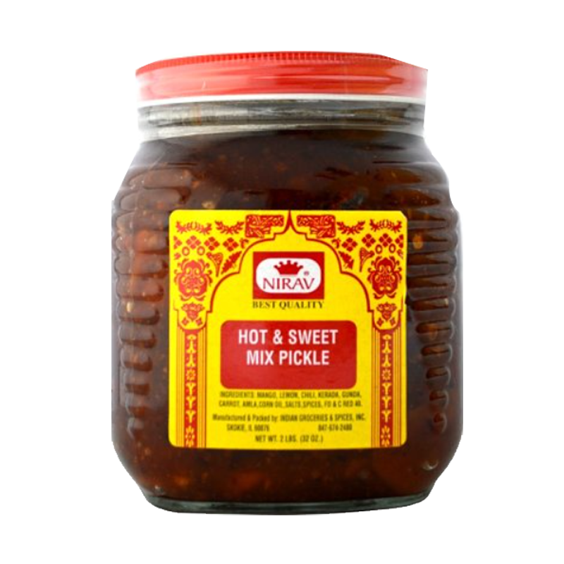 Picture of Nirav Hot & Sweet Mix Pickle - 32oz