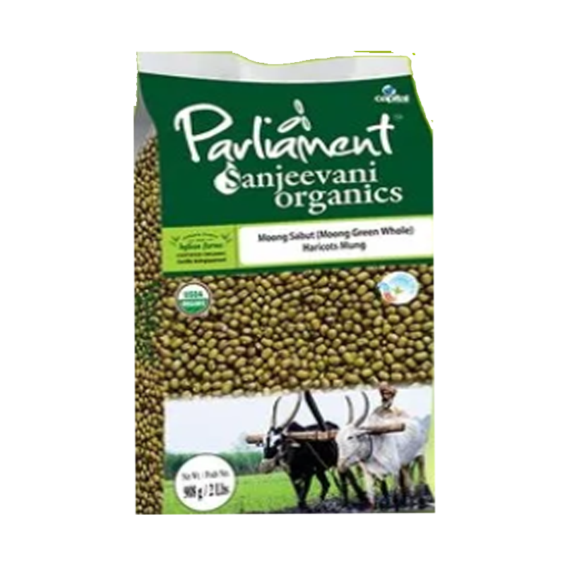 Picture of Parliament Sanjeevani Organic Moong Sabut Green Whole - 2lb
