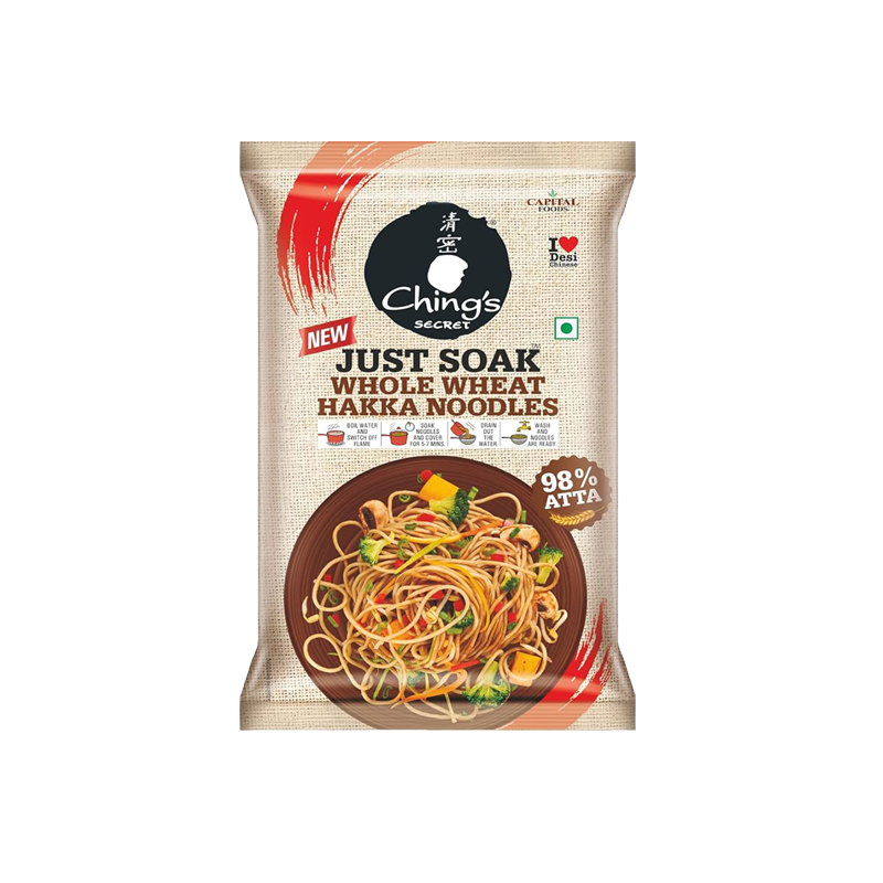 Picture of Chings Veg Whole Wheat Hakka Noodles - 600g