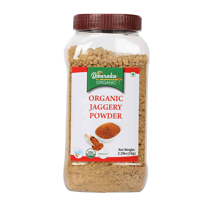 Picture of Dwaraka Organic Jaggery Powder Jar - 1kg