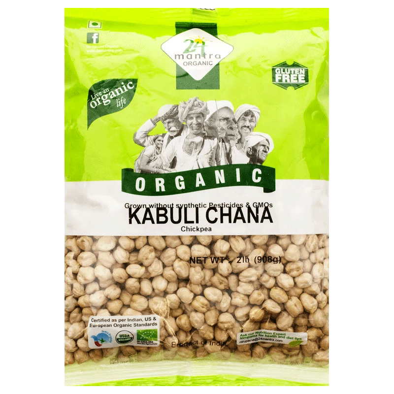 Picture of 24 Mantra Organic Kabuli Chana - 1lb