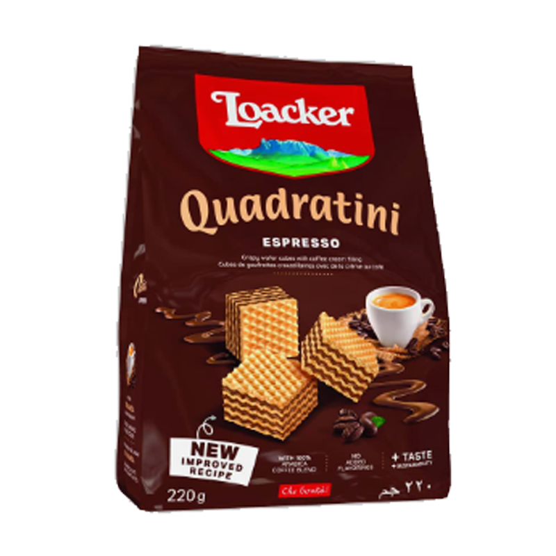 Picture of Loacker Quadratini Espresso Bite Size Wafer - 250g