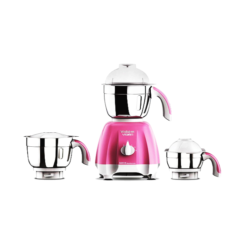 Picture of Vidiem Mixer Grinder MG580 Vision 3 Jars Pink/White - 1pcs