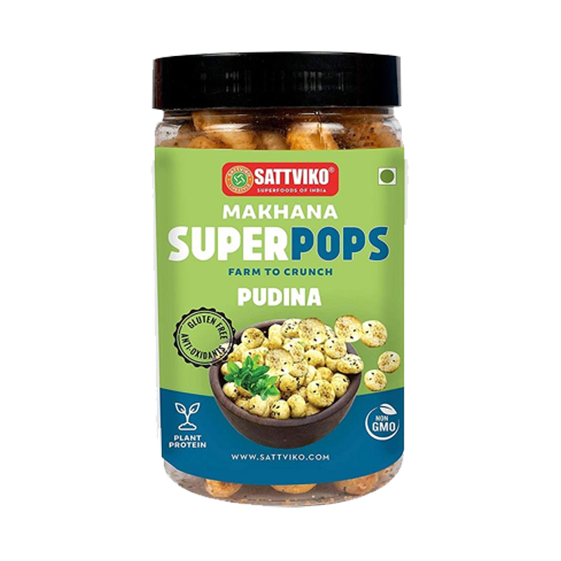 Picture of Sattviko Super Pops Mint Phool Makhana - 65g