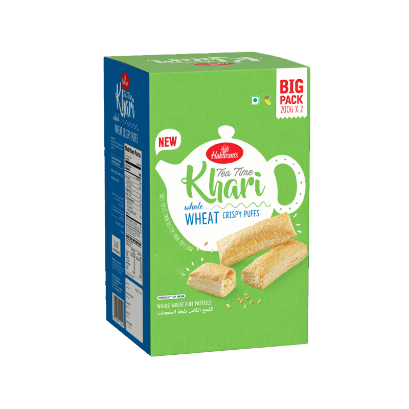 Picture of Haldirams Tea Time Khari Whole Wheat Crispy Puffs - 7oz