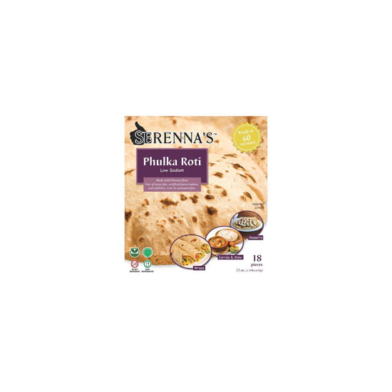 Picture of Serennas Phulka Roti Low Sodium FRZ-18pc