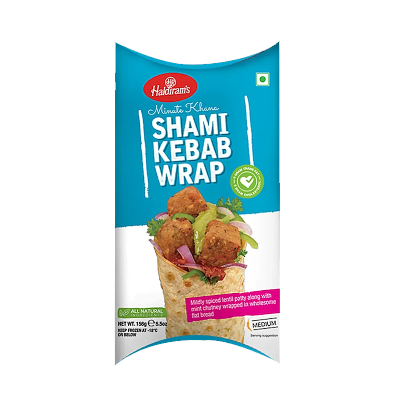 Picture of Haldirams Shami Kebab Desi Wrap FRZ - 156g
